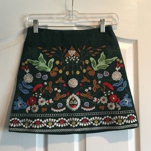 Courdoroy Patterned Skirt